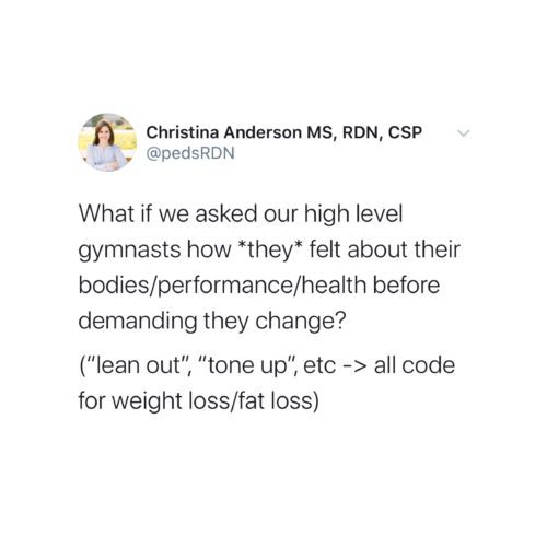 Gymnast Body Image