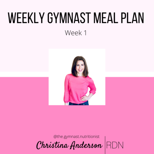 Gymnast Meal Plan Week 1